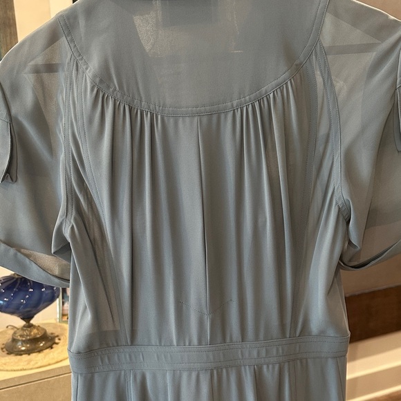 Byron Lars Light Blue Jumpsuit with Belt - Picture 4 of 6